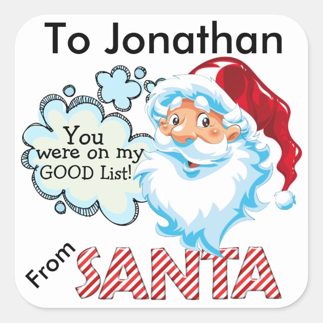 From SANTA Christmas Sticker - SRF