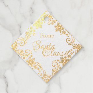 From Santa Claus Christmas Gift Snowflake Present 