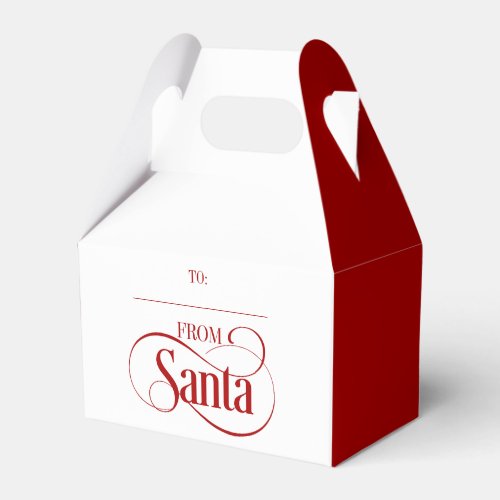 From Santa Claus Christmas Holiday Favor Boxes