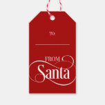 From Santa Claus Christmas Holiday Gift Tags