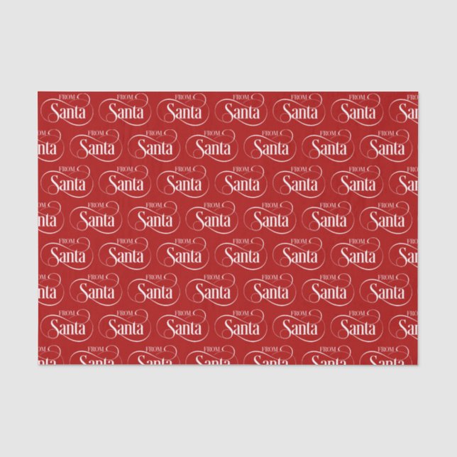 From Santa Claus Christmas Holiday Tissue Paper (Front)