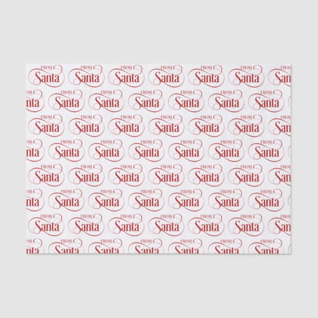 From Santa Claus Christmas Holiday Tissue Paper (Front)