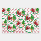 From Santa Claus in Red & Green Christmas Kids Wrapping Paper Sheets (Front 3)