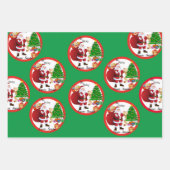 From Santa Claus in Red & Green Christmas Kids Wrapping Paper Sheets (Front 2)