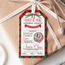 From Santa Claus Red & Green Tartan Christmas Gift Tags