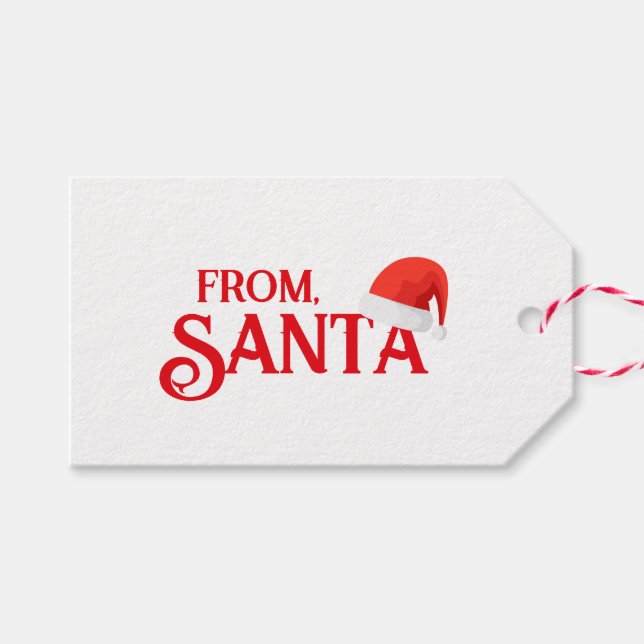 From Santa Gift Tag (Front (Horizontal))