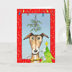 From Santa - Greyhound Christmas card (a513)