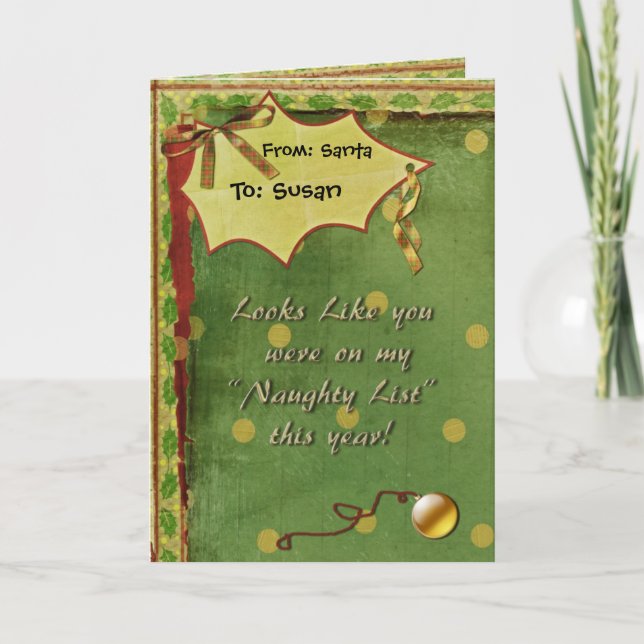From Santa Holiday Card (Front)