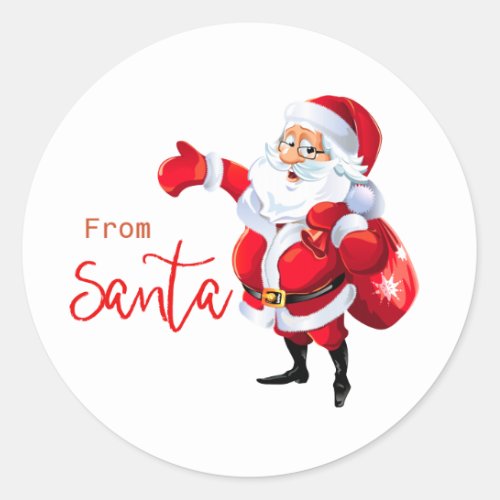 From Santa Sticker