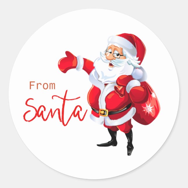 From Santa Sticker (Front)