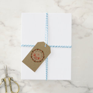 from santa stickers gift tags