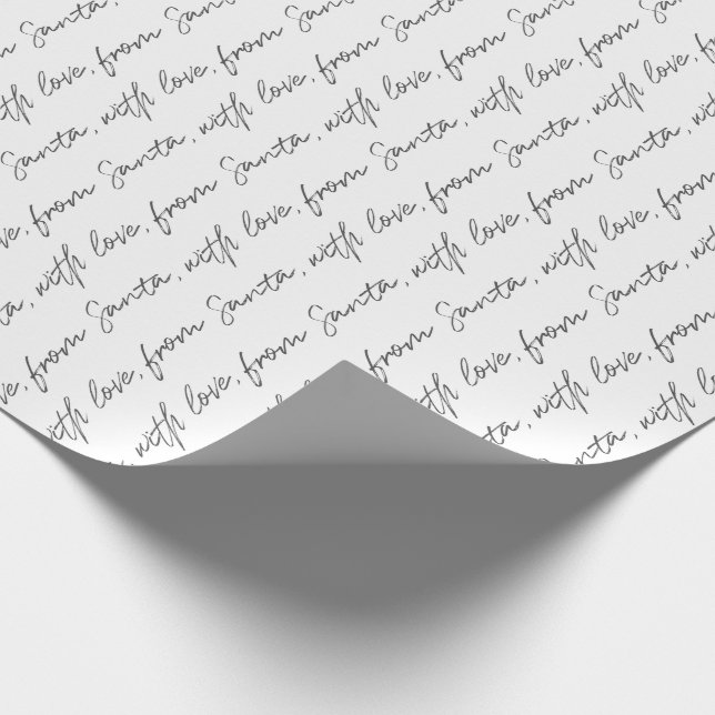 From Santa, With Love Wrapping Paper (Corner)