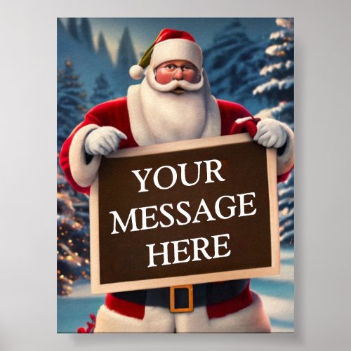 From Santa With Love Your Tailored Festive Messa Poster