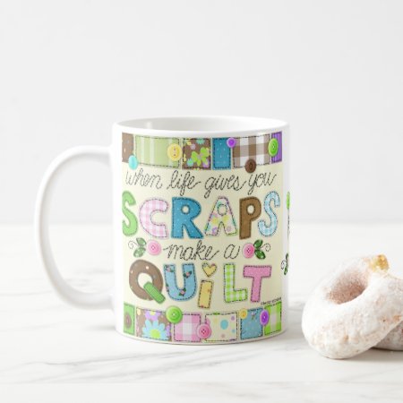 "from Scraps To Quilt" Personalized Mug