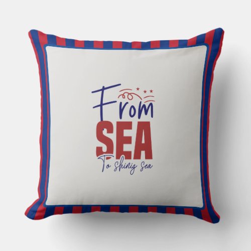 From Sea USA Throw Pillow