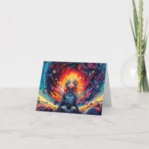 From Space & Beyond Illustration Birthday Card