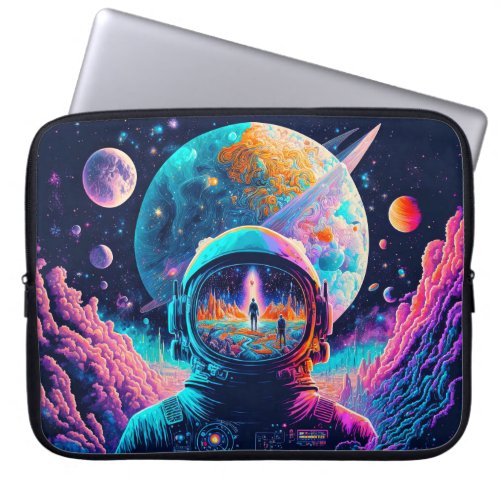 From Space  Beyond Illustration Laptop Sleeve