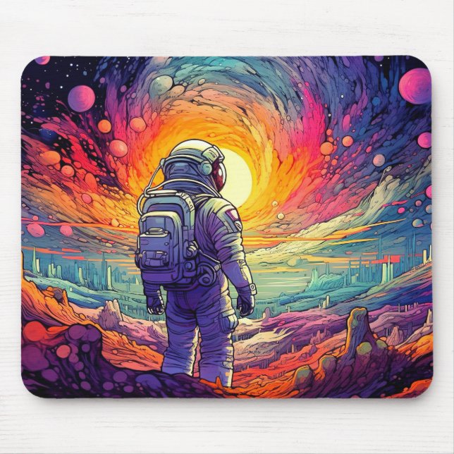 From Space & Beyond Illustration Mouse Pad (Front)