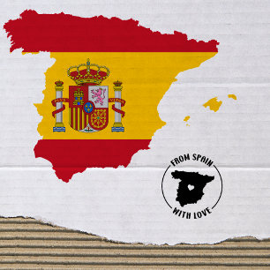 From Spain with love Rubber Stamp