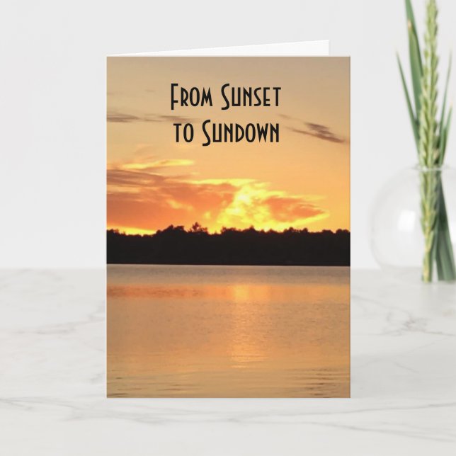 FROM SUNSET TO SUNDOWN SPECIAL CHRISTMAS WISHES HO HOLIDAY CARD (Front)