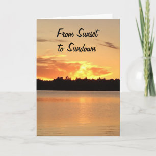FROM SUNSET TO SUNDOWN SPECIAL CHRISTMAS WISHES HOLIDAY CARD