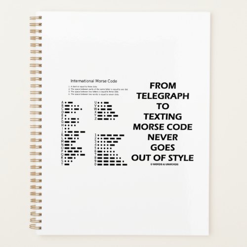 From Telegraph To Texting Morse Code Never Humor Planner
