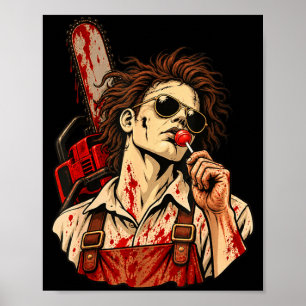 From texas lollipop sunglasses chainsaw vintage poster