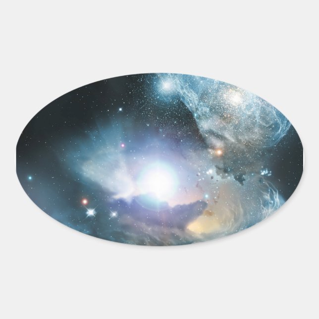 From the ashes of the first stars oval sticker (Front)