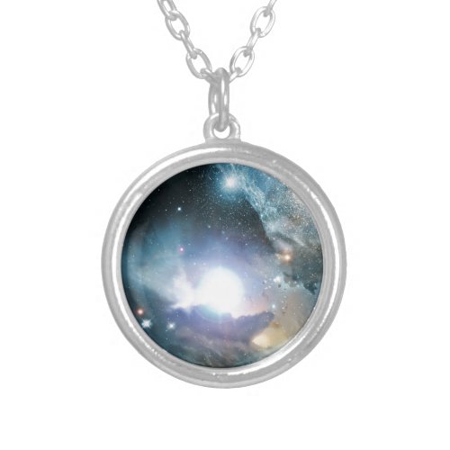 From the ashes of the first stars silver plated necklace