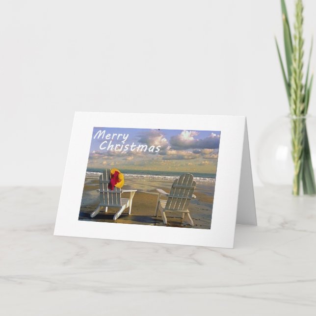 FROM THE BEACH, TO U ENJOY THE HOLIDAYS-CHRISTMAS HOLIDAY CARD (Front)