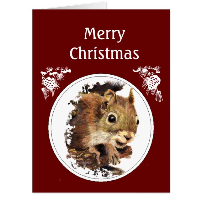 From the Bunch of Nuts Love Christmas Fun Squirrel Card (Front)