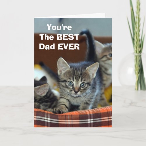 From The Cat BEST Dad Greeting Card