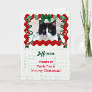 From the Cat Custom Photo Holiday Christmas