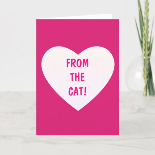 From The Cat Custom Valentines Day Holiday Card