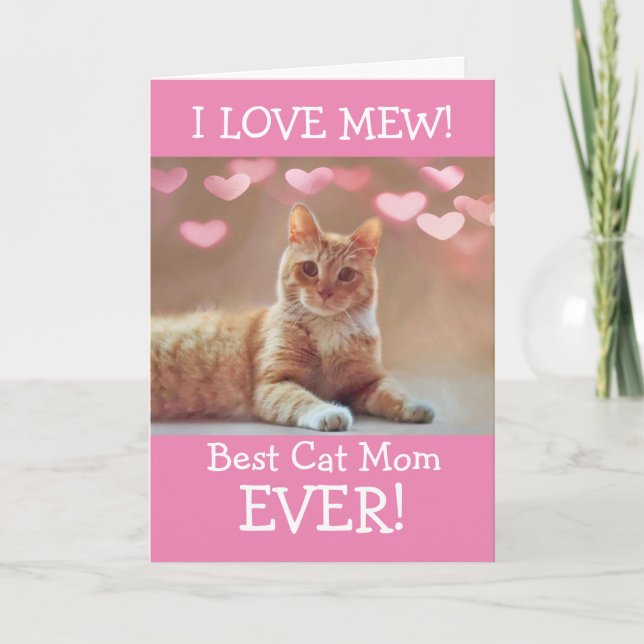 From The Cat Cute Custom Mother's Day Holiday Card (Front)