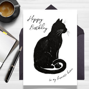 From the Cat To My Favourite Human Birthday Card