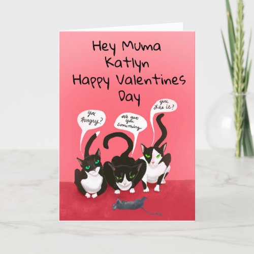 From the Cats Funny Valentine Holiday Card