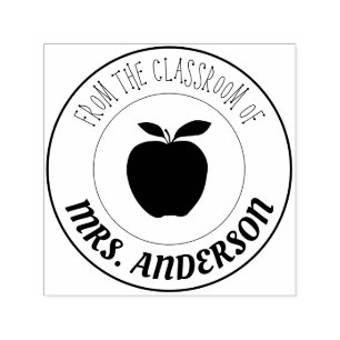 From The Classroom of Apple Self-inking Stamp