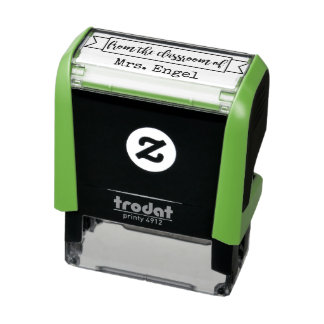 FROM THE CLASSROOM OF- personalized teacher stamp