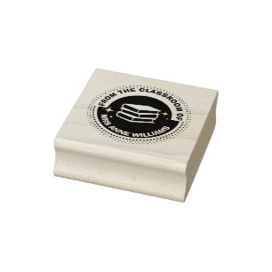 From the Classroom of [Your Name] – Custom Teacher Rubber Stamp