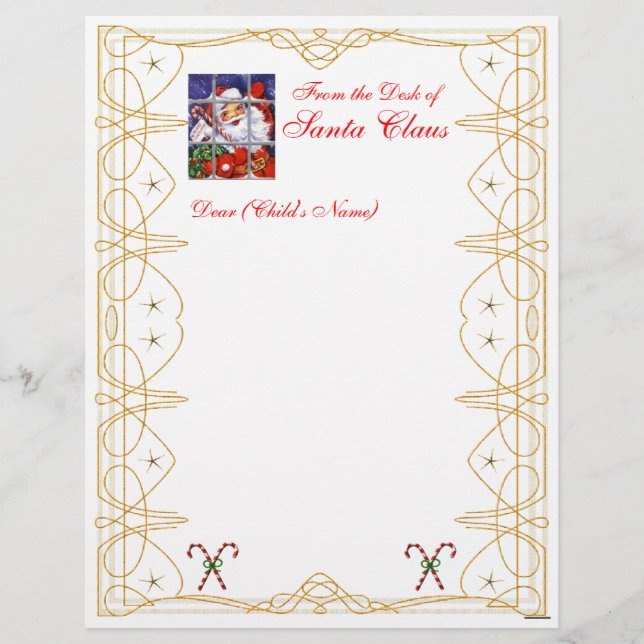 From the Desk Christmas Letterhead-Customize (Front)
