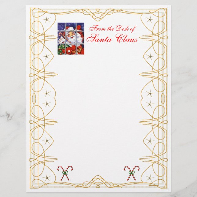 From the Desk Christmas Letterhead-Customize (Front)
