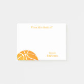 Basketball From The Desk of Coach Personalized Post-it Notes