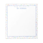 From The Desk Of - Custom Teacher Name - Alphabet Notepad at Zazzle
