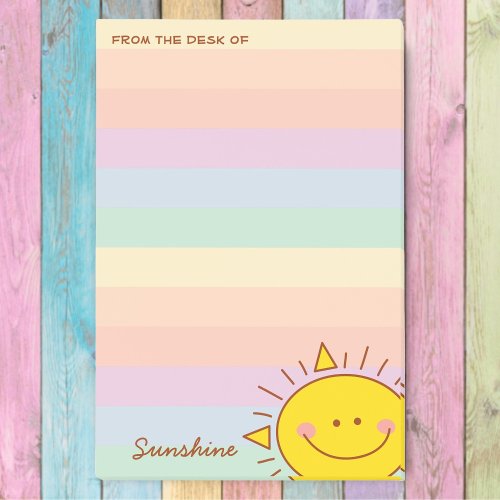 From the Desk of Cute Little Rainbow Sunshine Post_it Notes