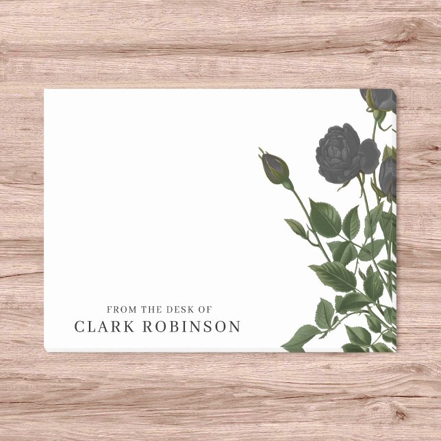 From The Desk Of Elegant Black Roses Post-it Notes (Creator Uploaded)