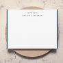 From the Desk Of Elegant Minimalist Navy Blue Note Card