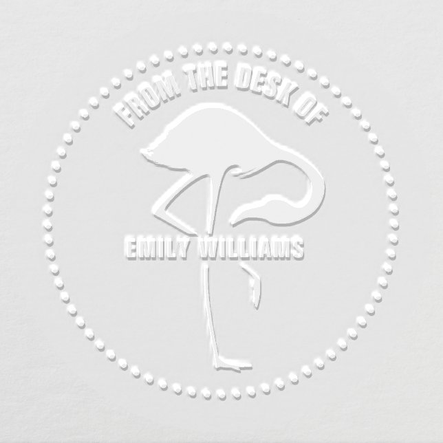 From The Desk Of Flamingo Embosser (Design)