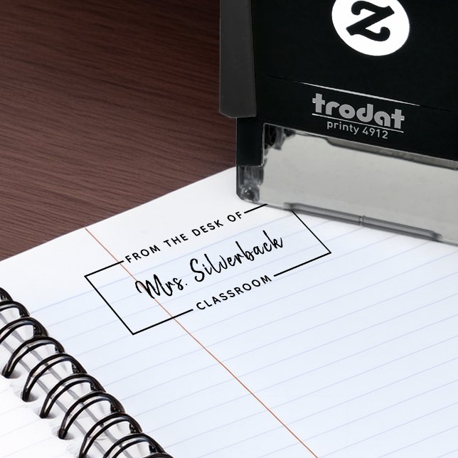 From The Desk Of Handwritten Script Name Self-inking Stamp (From The Desk Of Handwritten Script Name Self-inking Stamp)