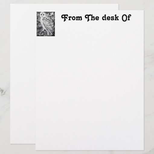 From The Desk Of Letterhead Zazzle